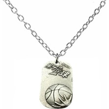Kuroko Seirin Basketbol Takımı Kolyesi – Anime Tarzı Unisex Aksesuar - 60 cm Zincir