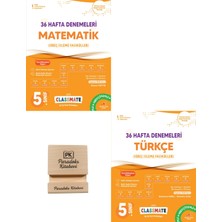 Okyanus Yayınları Okyanus 5. Sınıf Classmate Matematik ve Türkçe  36 Hafta Denemeleri + Telefon Standı