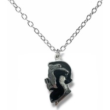 Sigmund Freud Figürlü Unisex Kolye | Psikanaliz Temalı Tasarım |60 cm Zincir