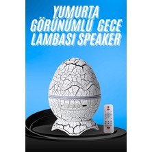 Zenvia Gece Lambası Yumurta Işık Speaker Yeni Nesil Dinozor Yumurtası Görünümlü