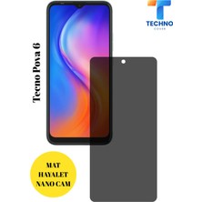 FoxPower Tecno Pova 6 Ekran Koruyucu Mat Hayalet Nano Cam Darbelere Karşı Dayanıklı Esnek Nano Ekran Koruyucu