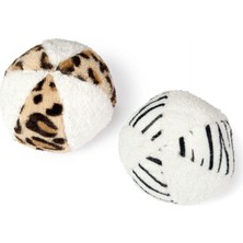 Ozlstor Karlie Peluş Desenli Top 11 cm Beyaz-Krengi