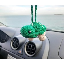 Wishora Store Yapımı Kaplumbağa, Sevimli Araba Aksesuarları, Oto Dikiz Aynası Süsü, Hediyelik.