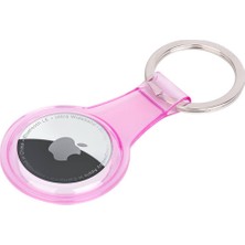 ​alps Airtag 07 Uyumlu Silikon Anahtarlık-Pembe