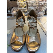 Bitangosu "zarif Adım" Rose Gold 8,5 cm 13 Pont Kapalıtopuk-Açık Burun- Tango, Dans ve Salon Ayakkabısı