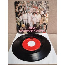 Plakperest Abba – Super Trouper / The Piper  - 1980  Avrupa Basım 45 Lik Plak