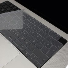 Wishora Store MacBook Türkçe‑q Klavye Koruyucu | Açık Pembe | Siyah| Şeffaf Silikon Kapak M1/m2/m3 Touch Id Uyumlu – Toz, Dökülme ve Çizilmelere Karşı Koruma Şeffaf
