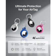 Wishora Store Airtag Için Anahtarlıklı Kılıf - 2'li Paket - Siyah