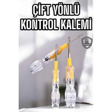 Zenvia Çift Taraflı Elektrik Kontrol Kalemi Şeffaf Tornavida