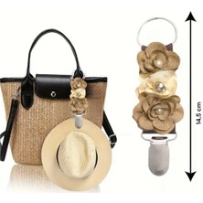 Bacoss Çanta Tokası Şapka Klipsi Çiçek Tasarım Mdl 5 (BC-1190 )