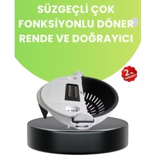 Zenvia Ergonomik Sebze Rendeleyici ve Süzgeç Hazneli Dilimleyici