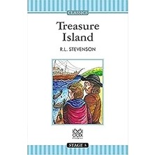 1001 Çiçek Kitaplar Treasure Island: Stage 3 + 35 Kitap