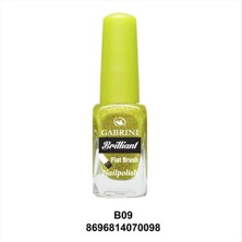 Gabrini Brilliant Flat Brush Oje (Simli Oje)