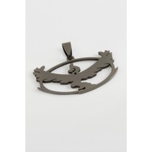 Kuş Çelik Kolye Ucu 4 cm