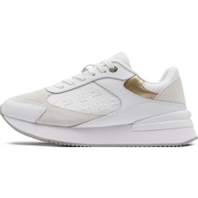 Tommy Hilfiger Elevated Embossed Runner Gold FW0FW07384YBS Kadın Günlük Spor Ayakkabı