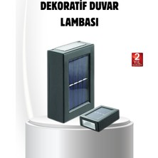 Zenvia Solar Güçlü 6 LED Dış Mekan Lambası – Otomatik Aç/kapa Işık Sensörlü Aydınlatma