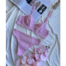 Hama Love Kadın Pembe Penye Iç Çamaşır Takımı