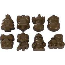 Implast Polikarbon Karışık Yılbaşı Çikolata Kalıbı 10 gr - 634