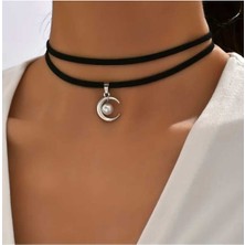 Bacoss Incili Ay Choker Kolye (BC-1161)