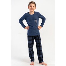 Vienetta Pamuklu Erkek Çocuk Uzun Kol Pijama Takım(7-8/13-14), 503182