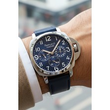 Ferrucci Lacivert Renk, Deri Kordon, Function Erkek Kol Saati+Bileklik ZMFER158