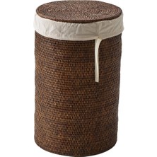 Decor Walther Basket Çamaşır Sepeti, Kapaklı - Kahve