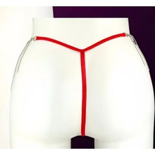 Intimate Tanga On Parlak Jarse Arka Ip Yanlar Zıncır Aks