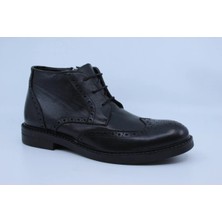 Papuccu 1007 Siyah Erkek Deri Bot