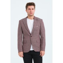 Bonesti Erkek Slim Fit Blazer Ceket Kiremit