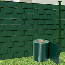 Wishora Store Panel Çit Pvc Koruma Bantları 50 Metre (19CM, Yeşil)