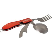 Wishora Store Orcamp Kamp Çatal Kaşık Bıçak Seti - Kırmızı