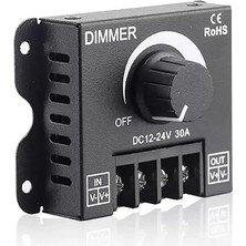 Wishora Store 12V 24V 30A LED Sürücü Dimmer 360W 720W LED Sürücü Voltaj Ayarlı Ampul Şerit Işık Parlaklık Kontrol