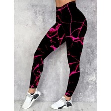 Janes Kadın Yüksek Bel Renk Detaylı Dalgıç Tayt