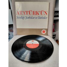 Plakperest Atatürk’ün Sevdiği Şarkılar ve Türküler - 1973 Türkiye Basım 33 Lük Lp Albüm Plak-2.el
