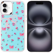 Alpsa Teknoloji iPhone 16 Plus Kılıf Airbag Tasarımlı Alps Hadra Kapak - Kelebek