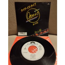 Plakperest Opus - Live Is Life - 1984 Japonya Basım Nadir 45LIK Plak 2.el