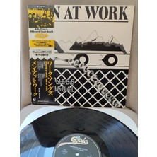 Plakperest Men At Work - Business As Usual - 1982 Japonya Basım - 33LÜK Lp Plak - Obi’li 2.el