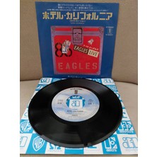 Plakperest Eagles –  Hotel California  - 1980 Japonya Basım 45LIK Plak-2.el