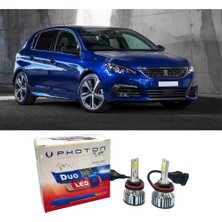 Photon Peugeot 308 Uzun Far Ampulü Hb3 Duo Yeni Seri Beyaz 2013-2021