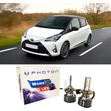 Photon Toyota Yaris Uzun+Kısa Ampulü H4 Mono Yeni Seri Beyaz 2011-2020