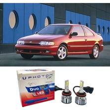 Photon Nissan 200 Sx Uzun+Kısa Far Ampulü H4 Duo Yeni Seri Beyaz 1994-1999