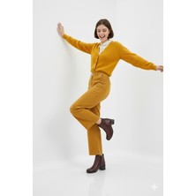 Doçka Kadın Hakiki Deri Günlük Alçak Kısa Topuklu Klasik Ortopedik Bot NH25/KB190