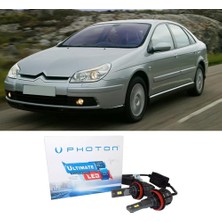 Photon Citroen C5 Uzun + Kısa Far Ampulü H4 Ultimate Yeni Seri Beyaz 2000-2008