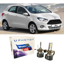 Photon Ford Ka Uzun + Kısa Far Ampulü H4 Mono Yeni Seri Beyaz 2009-2016