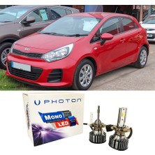 Photon Kia Rio Uzun + Kısa Far Ampulü H4 Mono Yeni Seri Beyaz 2011-2017