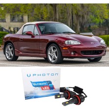 Photon Mazda Mx5 Kısa Far Ampulü Hb4 Ultimate Yeni Seri Beyaz 1998-2005