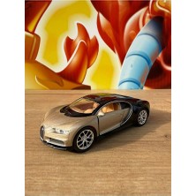Scntoys Bugatti Chiron Diecast Model Araba Siyah-Bal Çekbırak Açılan Kapılar Bugatti Model Araba
