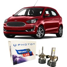 Photon Ford Ka Uzun + Kısa Far Ampulü H4 Mono Yeni Seri Beyaz 2016-2020