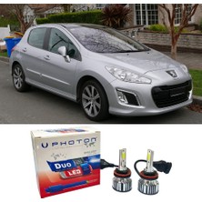 Photon Peugeot 308 Uzun Far Ampulü H1 Duo Yeni Seri Beyaz 2007-2013