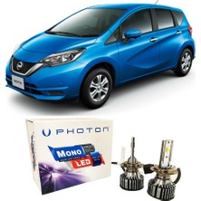 Photon Nissan Note Kısa+Uzun Far Ampulü H4 Mono Yeni Seri Beyaz 2013-2018